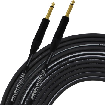PROformance 25 foot USA Premium Instrument Cable 1/4" Right-Angle to Straight