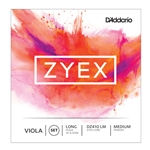 D'Addario DZ410LM Zyex Viola String Set, Long Scale, Medium Tension