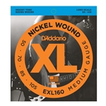 D'Addario EXL160 XL 50-105 Long Scale 4-String Bass String Set