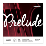 D'Addario J61034M Prelude Upright Bass String Set, 3/4 Scale, Medium Tension