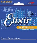 Elixir 12102 Medium Nickel Plated Steel with NANOWEB Coating Electric Guitar String Set