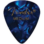 Fender 351 Shape Medium Blue Moto Celluloid Pick -12 Pack-