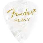 Fender 351 Shape Heavy White Moto Celluloid Pick -12 Pack-