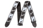 Fender 2" Monogrammed Strap; Black/Grey/Blue