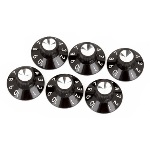 Fender Pure Vintage Black-Silver Skirted Amplifier Knobs