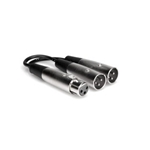 Hosa YXM121 Female XLR to 2-Male XLR "Y" Patch Cable