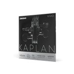 D'Addario Kaplan Vivo Violin String Set, 4/4 Scale, Medium Tension