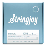Stringjoy Orbiters Balanced Coated Nickel Wound Electric Guitar String Set