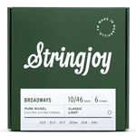 Stringjoy Broadways Pure Nickel Electric Guitar String Set