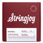 Stringjoy Naturals Balanced Tension 12-String Phosphor Bronze Acoustic Guitar String