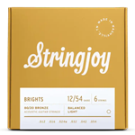 Stringjoy Brights Balanced Tension 80/20 Bronze Acoustic Guitar String