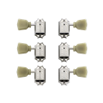 Gibson Deluxe Green Key Tuner Set; Vintage Nickel