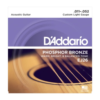 D'Addario EJ26 Phosphor Bronze Custom Light Acoustic Guitar String Set