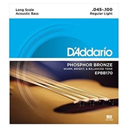 D'Addario Acoustic Bass Phosphor Bronze String Set; EPBB170