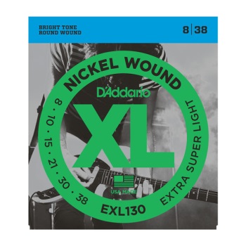 D'Addario EXL130 Nickel Wound Extra-Super Light Electric Guitar String Set