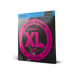 D'Addario EXL170-SL Regular Light 5-String Super Long Scale Bass String Set