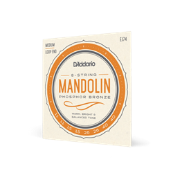 D'Addario EJ74 Mandolin Strings, Phosphor Bronze, Medium, 11-40