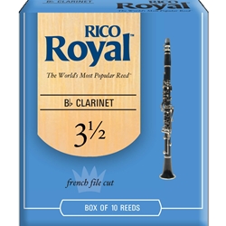 Rico Royal RCB1035 Bb Clarinet #31/2 Reeds Box of 10
