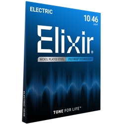Elixir 1205 Light Nickel Plated Steel with POLYWEB Coating Electric Guitar String Set