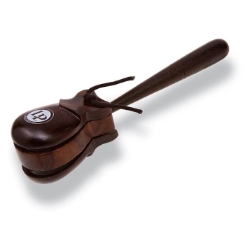 Latin Percussion LP430 Professional Single Castanet Set with Handle
