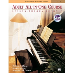 Alfred Adult All-In-One Course Level 1 with DVD;  00-37748