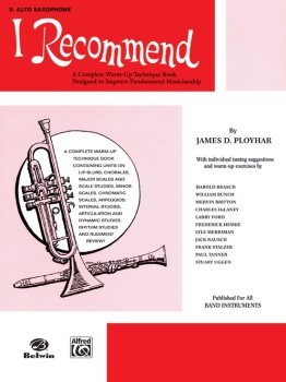 I Recommend for Alto Saxophone; 00-EL02580