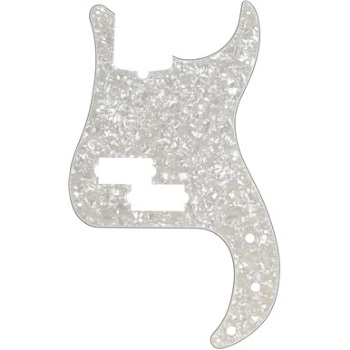 Fender Precision Bass Pickguard 13-Hole Modern Style White Moto