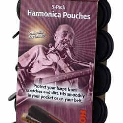 Hohner HPN5 5-pack of Harmonica Pouches