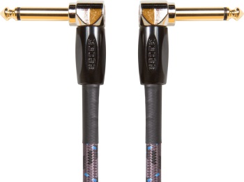 Boss BIC-1AA 1 foot Instrument Cable; Angled to Angled Plug