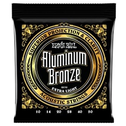 Ernie Ball Extra Light Aluminum Bronze Acoustic Guitar Strings - 10-50 Gauge