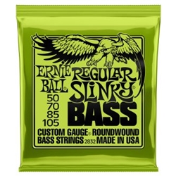 Ernie Ball Regular Slinky Nickel Wound Electric Bass Strings - 50-105 Gauge