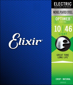 Elixir 19052 Light OPTIWEB Electric Guitar String Set