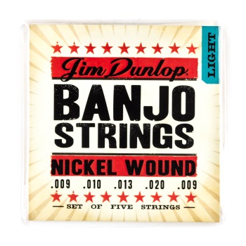 Dunlop Nickel Light 5-String Banjo String Set