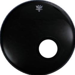 Remo Powerstroke P3 Ebony Bass Drum Head with Dynamo