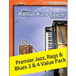 Alfred Premier Piano Course Jazz, Rags, and Blues Books 3 and 4; AL00106362