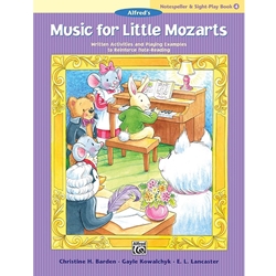Music for Little Mozarts, Notespeller and Sight-Play Book 4; AL0045127