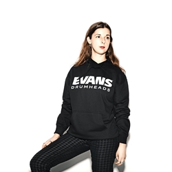 Evans EVP43L Black hoodie with Evans branding.