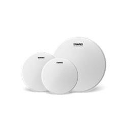 Evans UV-1 Coated Fusion Tom Head Pack; 10,12,14