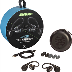 Shure SE215 Bluetooth True Wireless Secure Fit; SE21DYBK+TW2