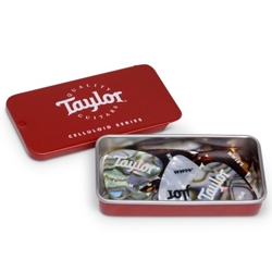 Taylor Pick Tin with 12 Celluloid Picks