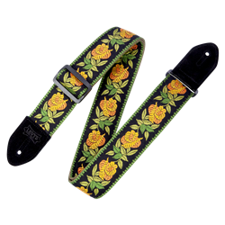 Levy's Leather Cotton Floral Series Instrument Strap