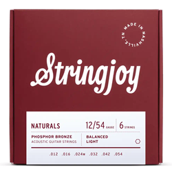 Stringjoy Naturals Balanced Tension Phosphor Bronze Acoustic Guitar String