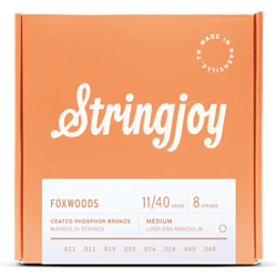 Stringjoy Foxwoods Coated Balanced Tension Phosphor Bronze Mandolin String Set