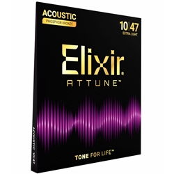 Elixir Attune Xtra-Light Acoustic Phosphor Bronze Guitar String Set
